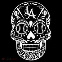 Los Angeles Sugar Skull Day Of The Dead Cinco De Mayo Flatbill Hat