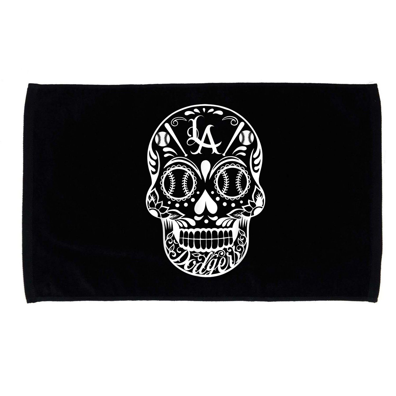 Los Angeles Sugar Skull Day Of The Dead Cinco De Mayo Microfiber Hand Towel