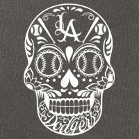 Los Angeles Sugar Skull Day Of The Dead Cinco De Mayo Cotton Canvas Backpack