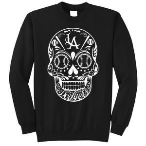 Los Angeles Sugar Skull Day Of The Dead Cinco De Mayo Sweatshirt