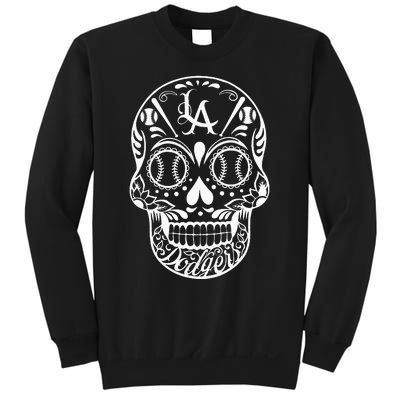 Los Angeles Sugar Skull Day Of The Dead Cinco De Mayo Sweatshirt