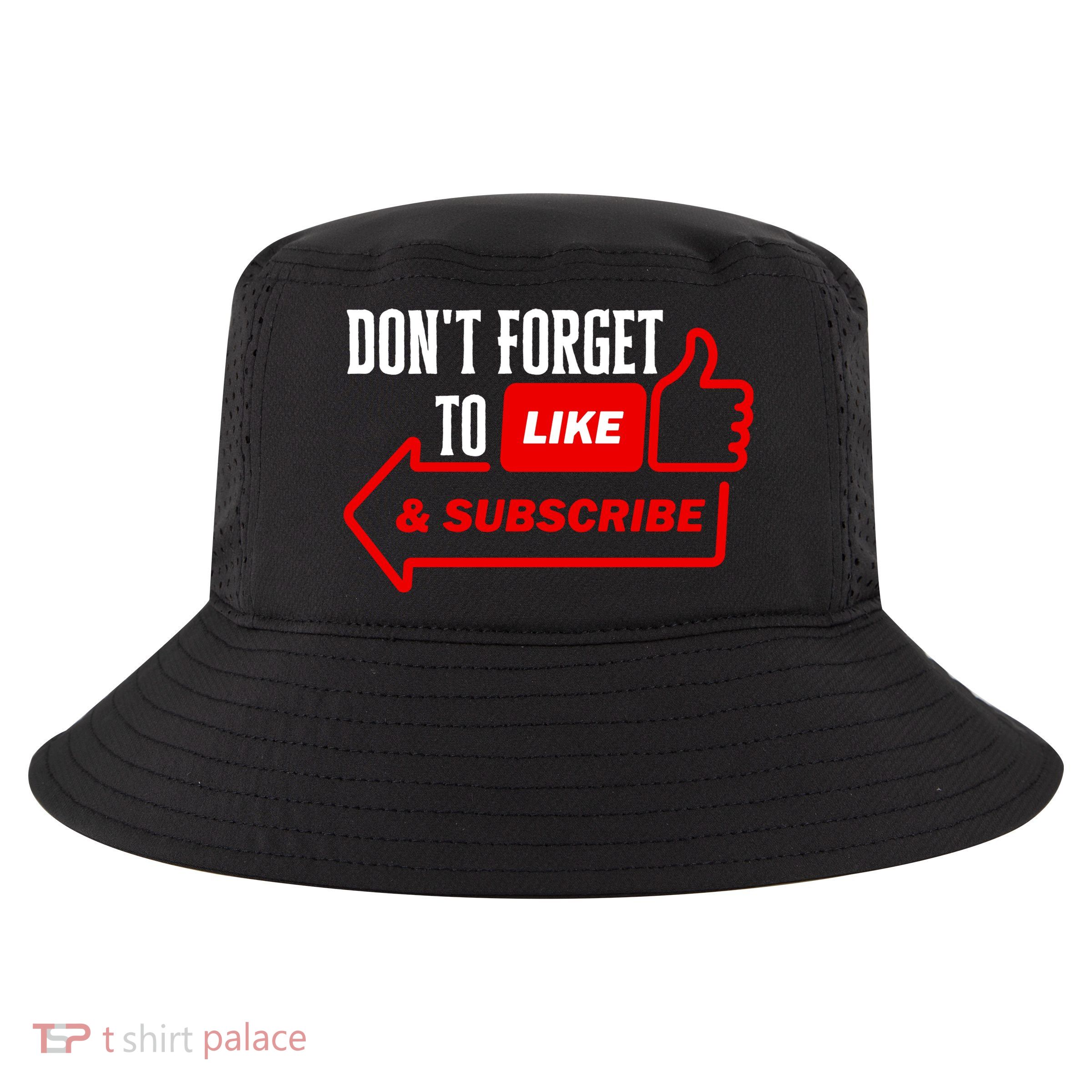 Like And Subscribe Vlogger Podcaster Influencer Cool Comfort Performance Bucket Hat