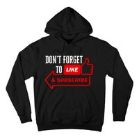 Like And Subscribe Vlogger Podcaster Influencer Hoodie