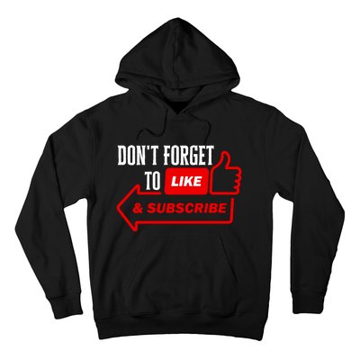 Like And Subscribe Vlogger Podcaster Influencer Hoodie