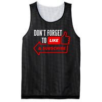 Like And Subscribe Vlogger Podcaster Influencer Mesh Reversible Basketball Jersey Tank