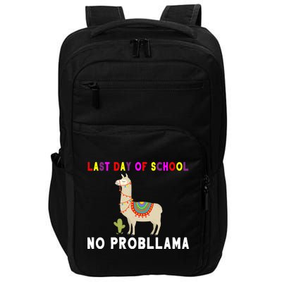 Last Day Of School No ProbLLama Impact Tech Backpack