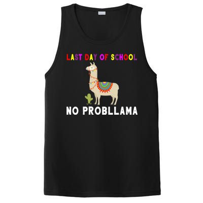 Last Day Of School No ProbLLama PosiCharge Competitor Tank