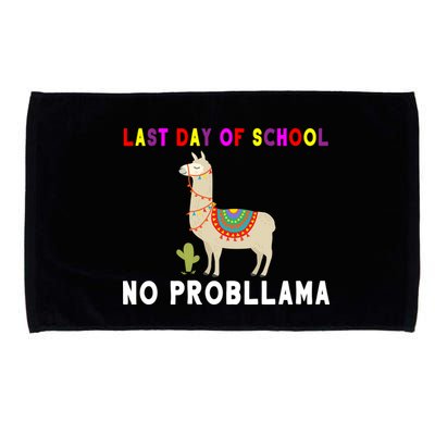 Last Day Of School No ProbLLama Microfiber Hand Towel
