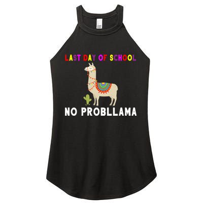 Last Day Of School No ProbLLama Women's Perfect Tri Rocker Tank