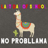 Last Day Of School No ProbLLama Cotton Canvas Backpack
