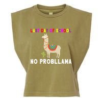 Last Day Of School No ProbLLama Garment-Dyed Women's Muscle Tee