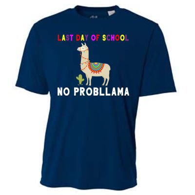 Last Day Of School No ProbLLama Cooling Performance Crew T-Shirt