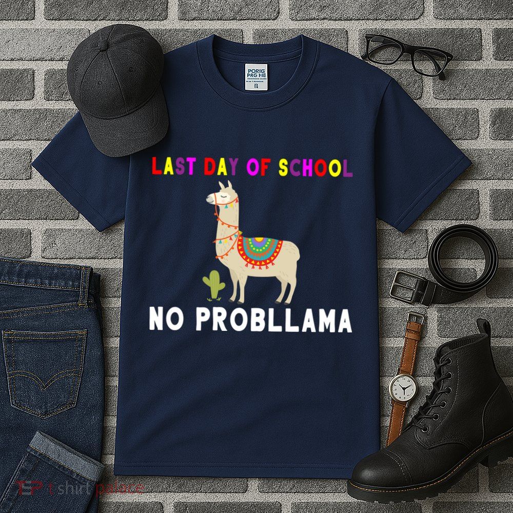 Last Day Of School No ProbLLama Tall T-Shirt
