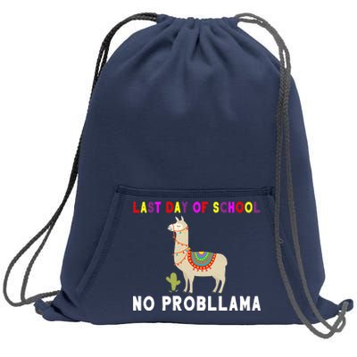 Last Day Of School No ProbLLama Sweatshirt Cinch Pack Bag