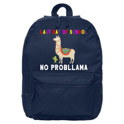 Last Day Of School No ProbLLama 16 in Basic Backpack