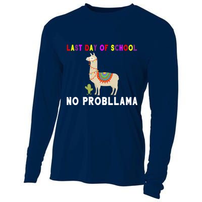 Last Day Of School No ProbLLama Cooling Performance Long Sleeve Crew
