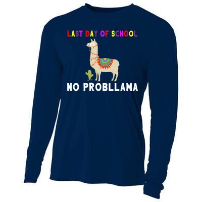 Last Day Of School No ProbLLama Cooling Performance Long Sleeve Crew