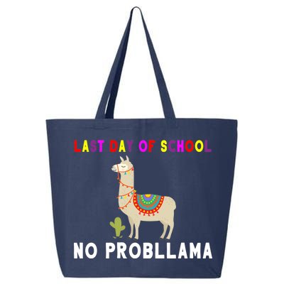 Last Day Of School No ProbLLama 25L Jumbo Tote