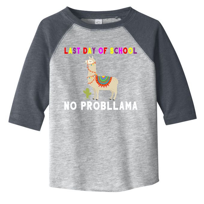 Last Day Of School No ProbLLama Toddler Fine Jersey T-Shirt