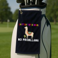 Last Day Of School No ProbLLama Golf Towel