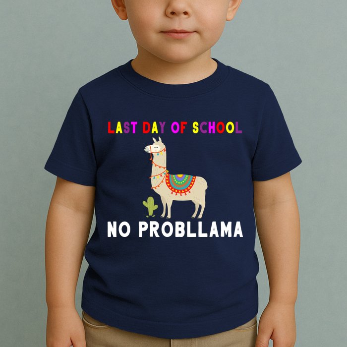 Last Day Of School No ProbLLama Toddler T-Shirt