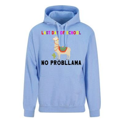 Last Day Of School No ProbLLama Unisex Surf Hoodie