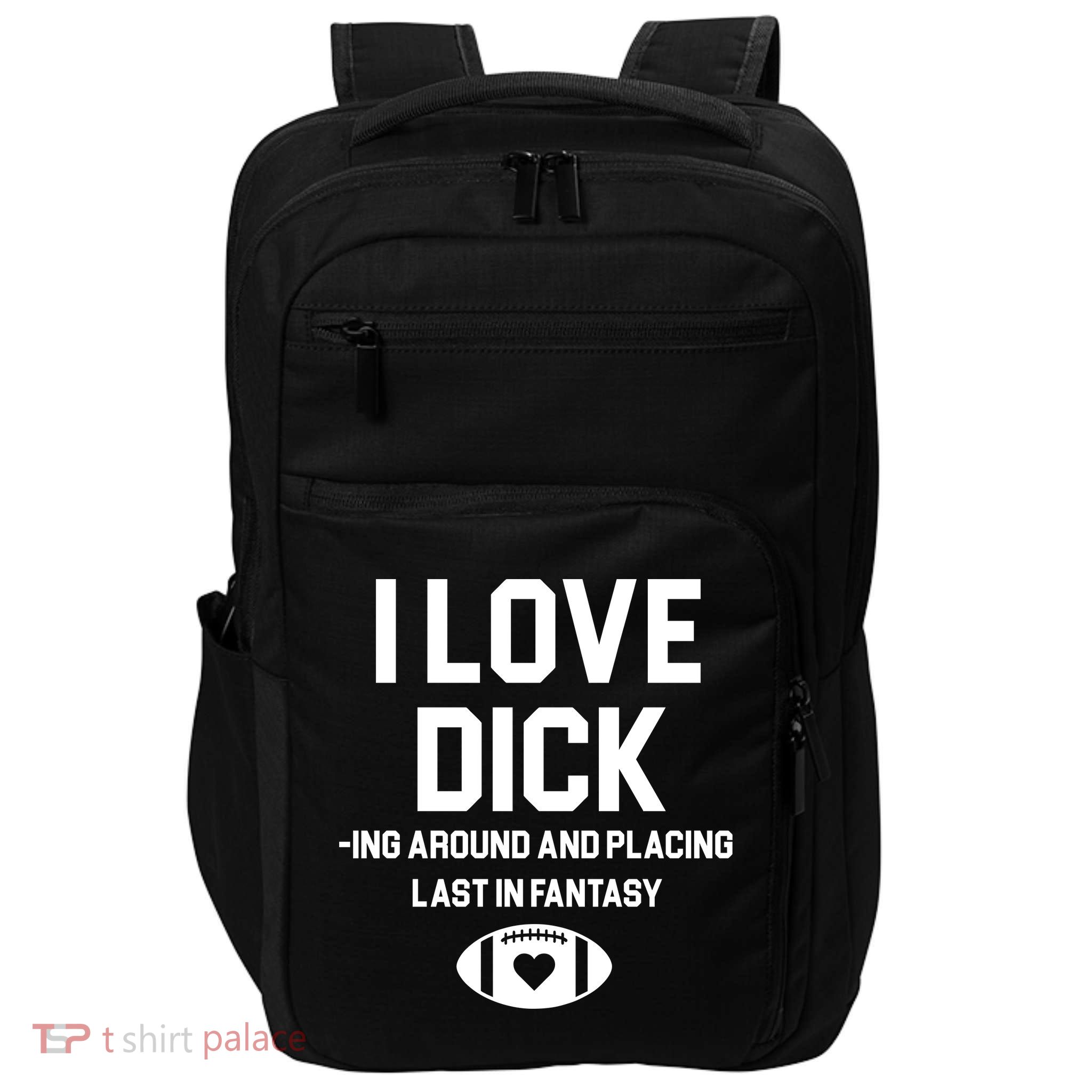 Last Place Fantasy Football Funny Impact Tech Backpack