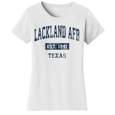 Lackland Afb Texas Tx Vintage Sports Established Women's T-Shirt