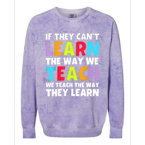 Learn And Teach Colorblast Crewneck Sweatshirt