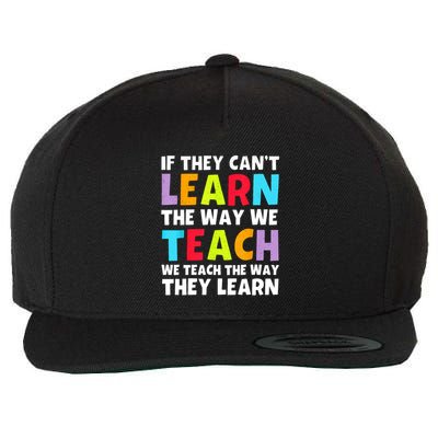 Learn And Teach Wool Snapback Cap