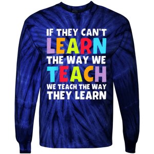 Learn And Teach Tie-Dye Long Sleeve Shirt