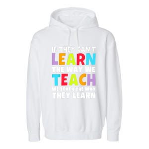 Learn And Teach Garment-Dyed Fleece Hoodie