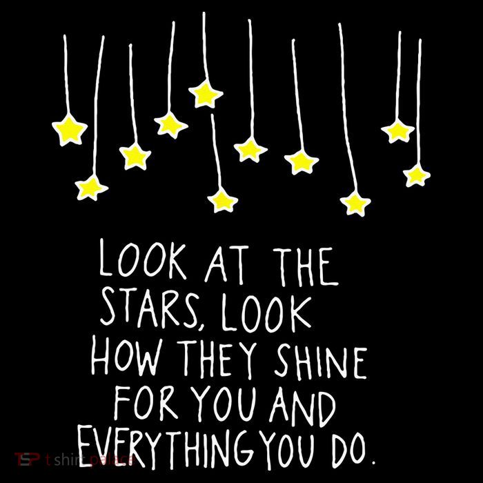 Look At The Stars Look How They Shine For You Baby Bodysuit