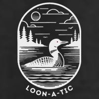Loon A Tic Funny Common Loon Minnesota Lake Loon 7 Panel Mesh Trucker Snapback Hat