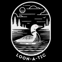 Loon A Tic Funny Common Loon Minnesota Lake Loon Flexfit Unipanel Trucker Cap