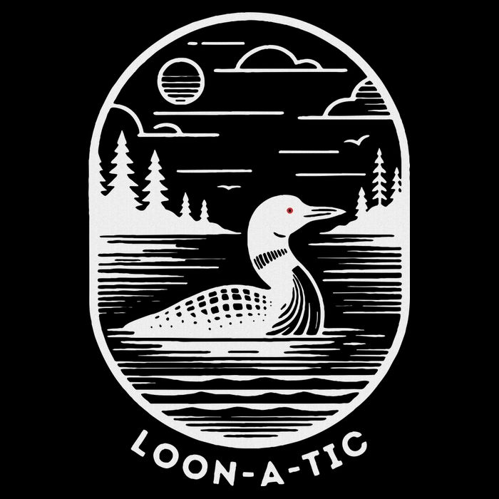 Loon A Tic Funny Common Loon Minnesota Lake Loon Flexfit Unipanel Trucker Cap
