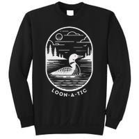 Loon A Tic Funny Common Loon Minnesota Lake Loon Sweatshirt