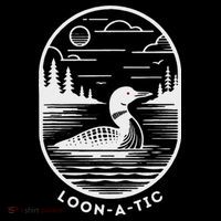 Loon A Tic Funny Common Loon Minnesota Lake Loon Tall T-Shirt