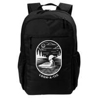 Loon A Tic Funny Common Loon Minnesota Lake Loon Backpack