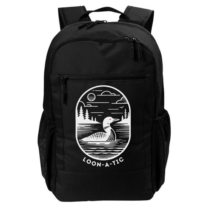 Loon A Tic Funny Common Loon Minnesota Lake Loon Backpack