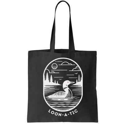 Loon A Tic Funny Common Loon Minnesota Lake Loon Bag