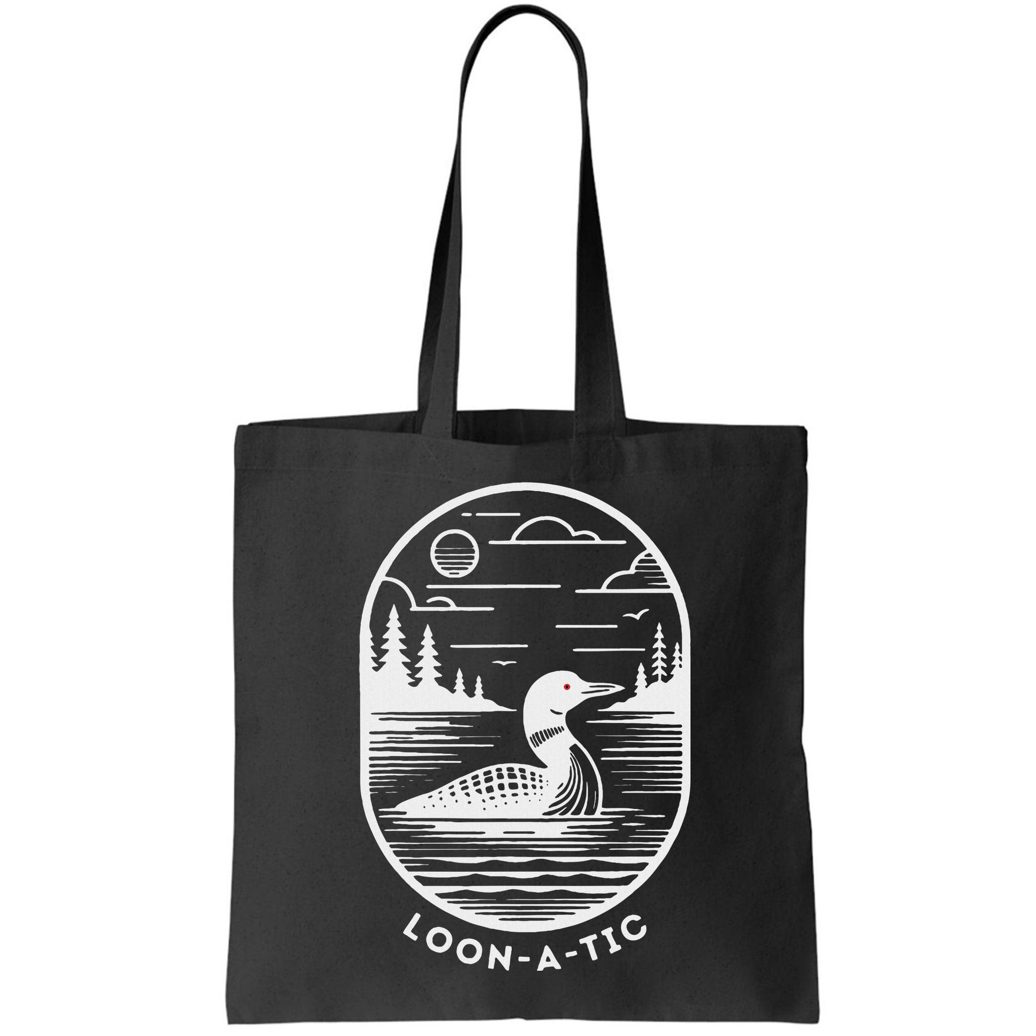 Loon A Tic Funny Common Loon Minnesota Lake Loon Bag