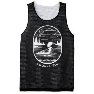 Loon A Tic Funny Common Loon Minnesota Lake Loon Mesh Reversible Basketball Jersey Tank