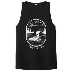 Loon A Tic Funny Common Loon Minnesota Lake Loon PosiCharge Competitor Tank