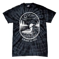 Loon A Tic Funny Common Loon Minnesota Lake Loon Tie-Dye T-Shirt