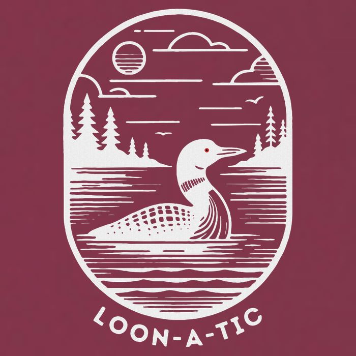 Loon A Tic Funny Common Loon Minnesota Lake Loon 16oz Travel Tumbler