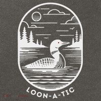 Loon A Tic Funny Common Loon Minnesota Lake Loon Cotton Canvas Backpack