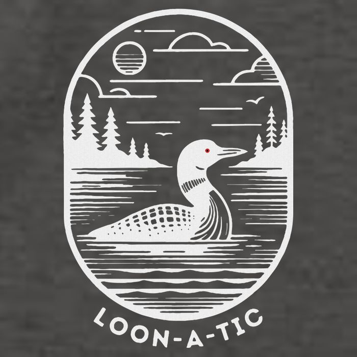 Loon A Tic Funny Common Loon Minnesota Lake Loon Vector Backpack