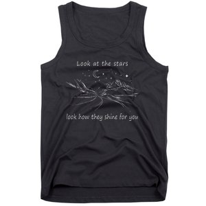 Look At The Stars Look How They Shines For You Music Country Tank Top