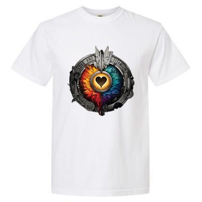 Love And Titanium Garment-Dyed Heavyweight T-Shirt